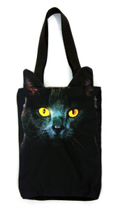 Black Cat Shoulder Tote Bag