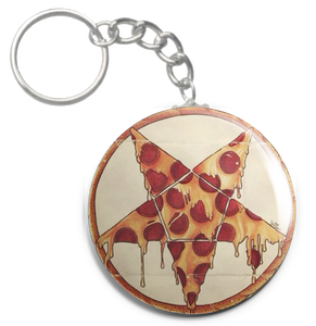 Pizza Pentagram 1.5" Keychain