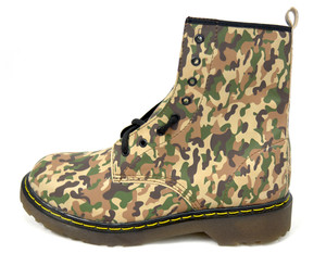 Panam - Camouflage Vegan Combat Boots
