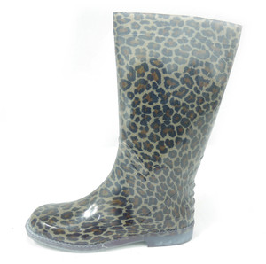 Panam - Black Leopard Women's Rain Boots
