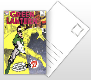 Green Lantern - Has the World Ceased to Exist or Have I? Comic Postal Card