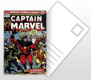 Captain Marvel - We Must Prevail Comic Postal Card