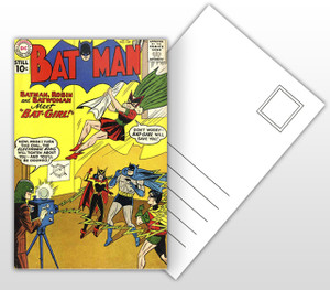 Batman - Batman, Robin and Batwoman Meet Bat-Girl Comic Postal Card