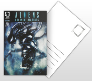 Aliens Colonial Marines Comic Cover Postal Card