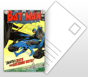 Batman Death Casts the Deciding Vote Comic Cover Postal Card