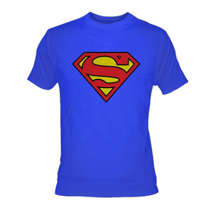 Superman - Embroidered Logo Royal blue T-shirt Comic Rare item!