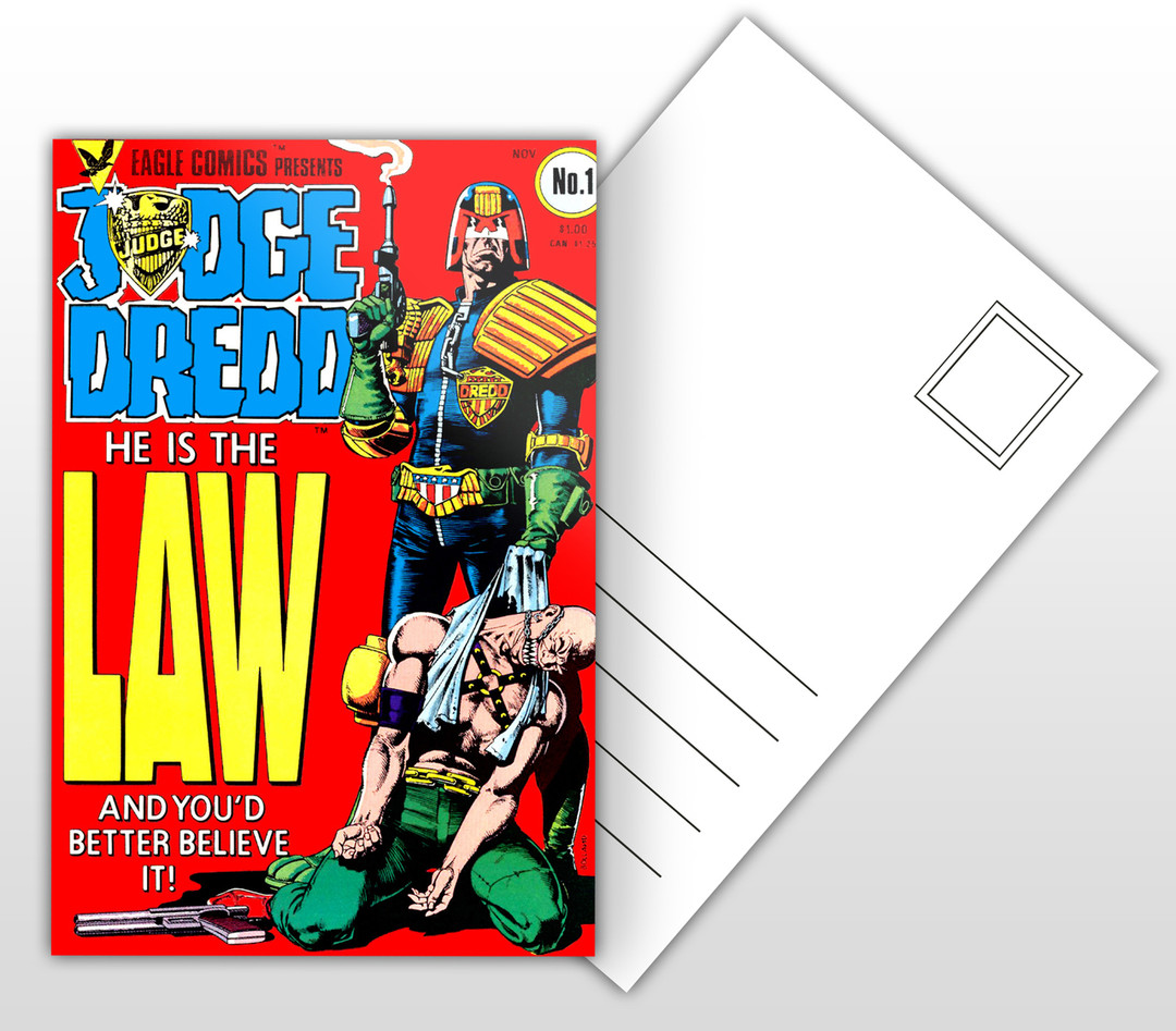 Eagle Comics Presents Judge Dredd He Is The Law Postal Card