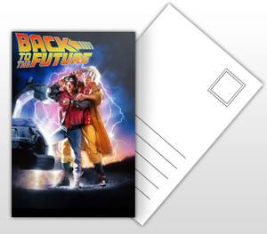Back to the Future Movie Poster Postal Card