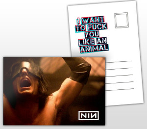 Nine Inch Nails Animal Music Postal Card