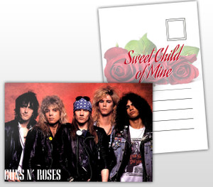 Guns N' Roses Sweet Child of Mine Album Cover Postal Card