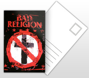 Bad Religion Paper Cross Music Poster Postal Card