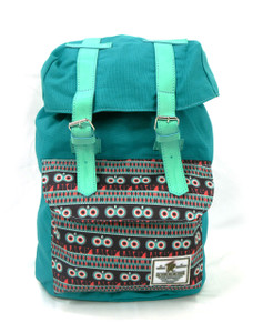 Tevha Supplies - Aqua and Greca Pattern Old Boy Backpack