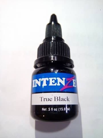 Intenze Ink - True Black 1/2 Ounce Tattoo Ink Bottles