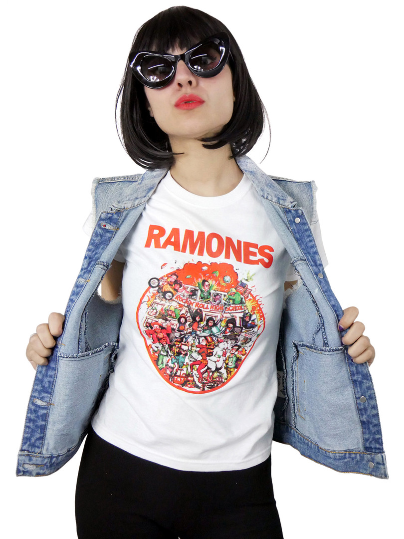 Ramones Rock N Roll High School Blouse T-Shirt