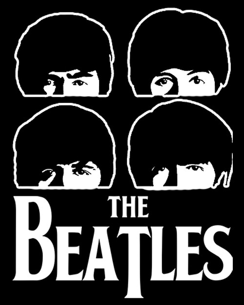 The Beatles フラットデザイン The Beatles - Silhouette 4x5