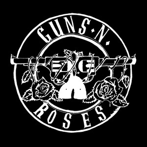 Guns N Roses Logo 4x4" Printed Sticker