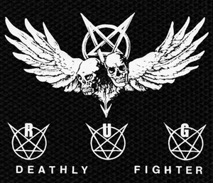 Randy Uchida Group Deathly Fighter 4.5x4" Printed Patch