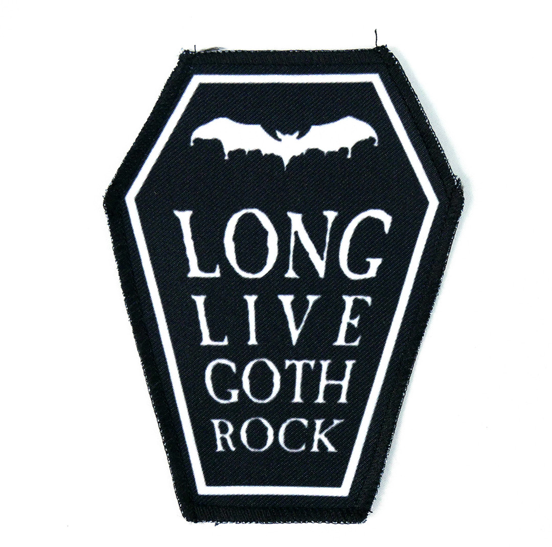 Long Live Goth Rock 6.75x3.5 Coffin Patch