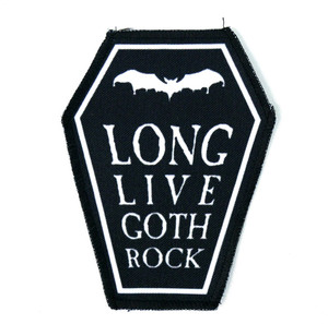 Long Live Goth Rock 6.75x3.5" Coffin Patch