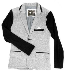 Fango Clothing - Grey Coat with  Black Sleeves
