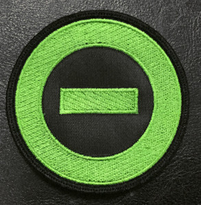 Type O Negative - Green Minus Logo 3" Embroidered Patch