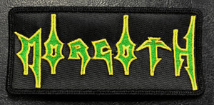 Morgoth - Logo Green and Yellow 7x2.5" Embroidered Patch