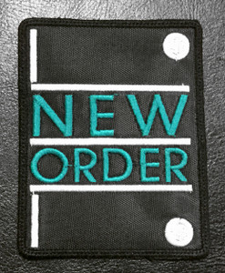 New Order Logo 3x4 Embroidered Patch