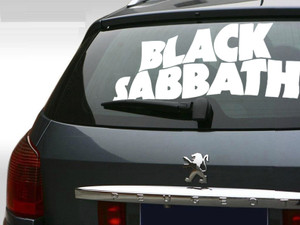 Black Sabbath Logo 22x11" Large Vinyl Cut Sticker