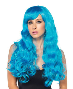 Blue Starbright Long Wavy Wig