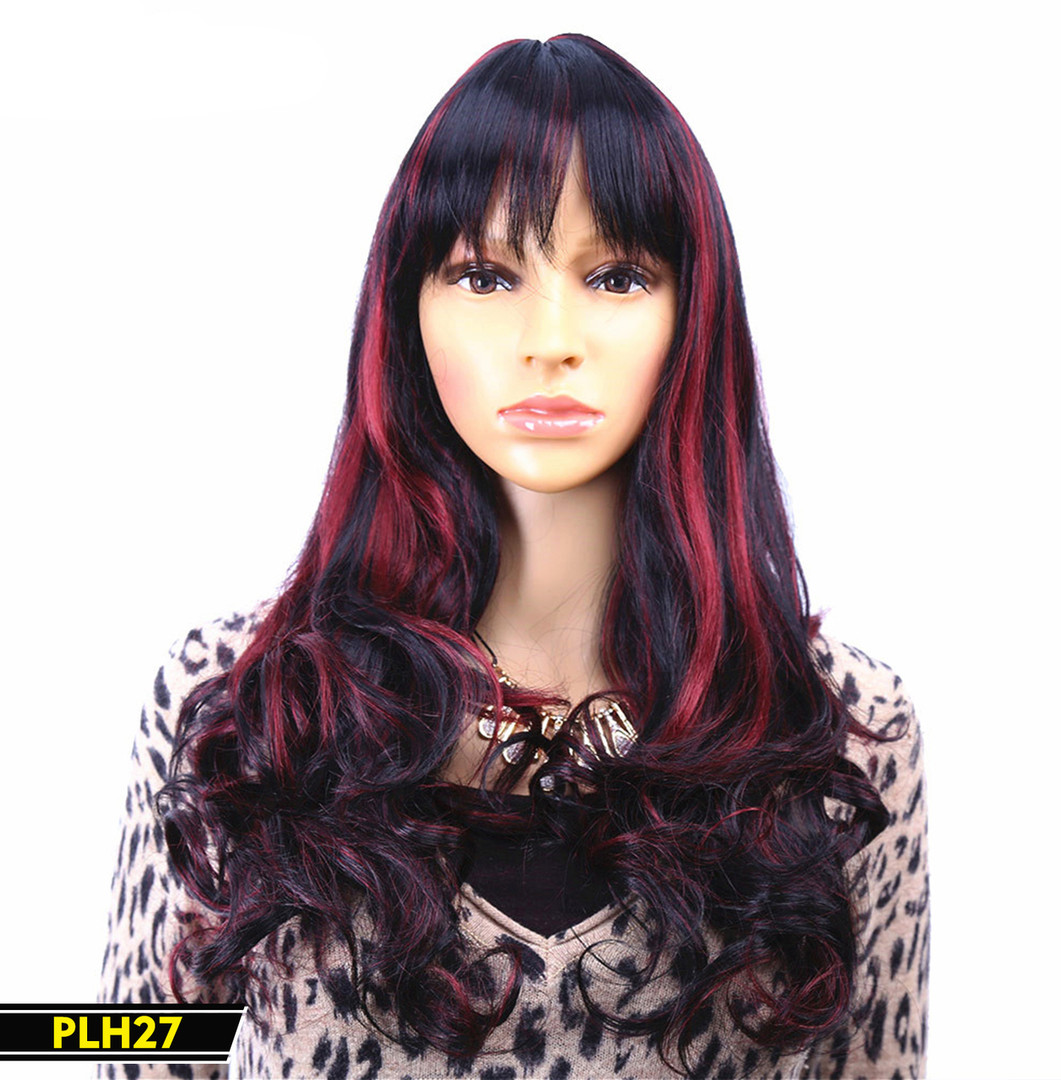 black wig highlights