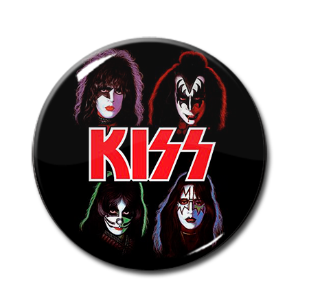 KISS 80's Hair Band Classic Hard Rock Music Pinback Buttons, 1 Pins, Set  of 20