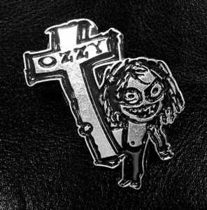 Ozzy Osbourne - Cartoon Logo 3" Metal Badge