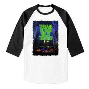 Teenage Mutant Ninja Turtles - Movie Poster Raglan 3/4 Sleeve T-Shirt