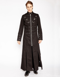 Men's Black Masters of the Universe Trench Coat