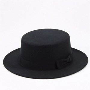 Unisex Black Rabbi Type Hat
