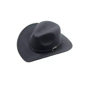 Cowboy Style Black Felt Hat
