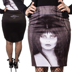 Kreepsville 666 - Elvira Glam Witch Pencil Skirt