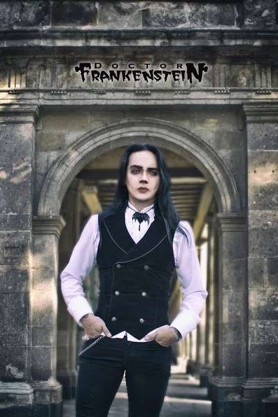 Dr. Frankenstein - Velvet Goth Vest