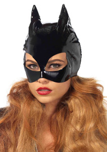 Black Vinyl Catwoman Mask