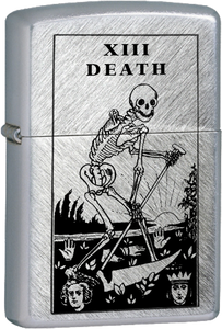 Death Tarot Card Chrome Pocket Dragon