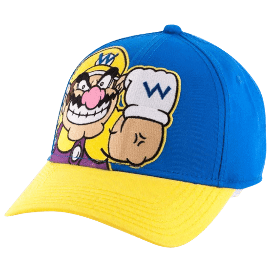 Wario Blue and Yellow Snapback Hat