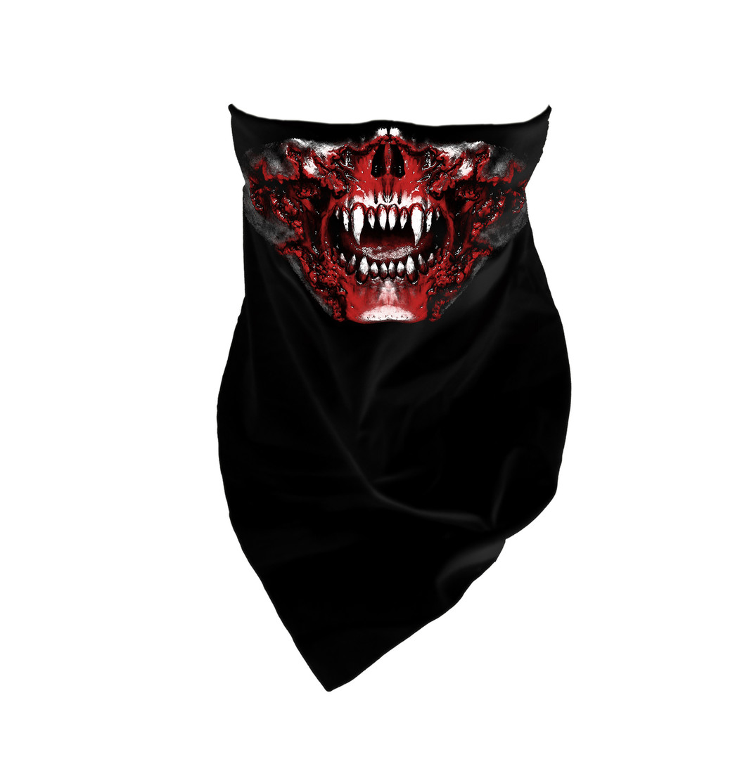 Now Around The World Bandana Over Mouth