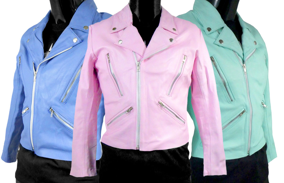 Solo Piel - Women's Rocker Leather Jacket