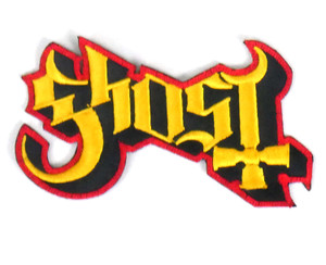 Ghost Red and Yellow Logo 5x2" Embroidered Patch