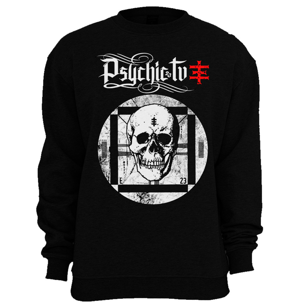 Psychic TV Skull TV Hooded Sweatshirt