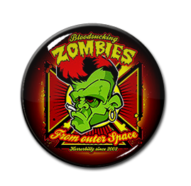 Bloodsucking Zombies From Outer Space 1" Pin