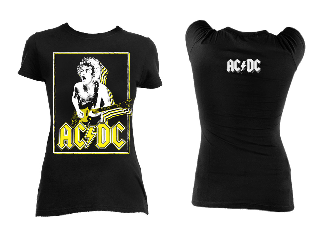 Ac Dc Angus Young Blouse T Shirt