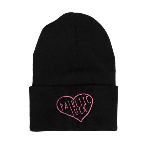 Black Beanie Embroidered Pathetic Fuck