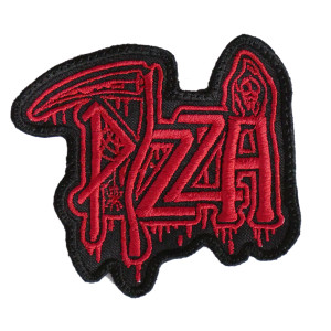 Pizza Death Logo 3x3.5" Embroidered Patch