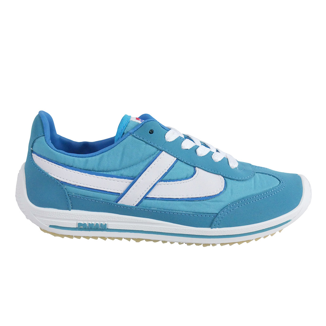 Panam - Baby Blue and White Synthetic Unisex Sneaker